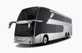 Luxury premium realistic bus colour elegant 3d car urban