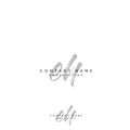 EH initial texture handwritten logo vector Royalty Free Stock Photo