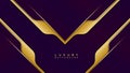 Luxury Purple and Gold background with robotic style