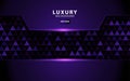 Luxury purple overlay layers background. Realistic light effect on textured purple Triangle background