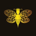 Luxury Queen Bee Royalty Free Stock Photo