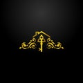 Luxury Real Estate Agent Key Logo