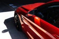 Luxury red car view Royalty Free Stock Photo