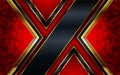 Luxury red, gold and black combination background design Royalty Free Stock Photo