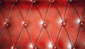 Luxury red leather cushion close-up background Royalty Free Stock Photo