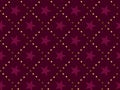 Luxury red star vintage style seamless pattern. Royalty Free Stock Photo