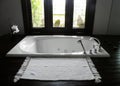 Luxury resort hotel bathroom Royalty Free Stock Photo