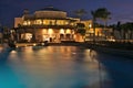 Luxury resort at night Royalty Free Stock Photo