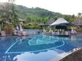 Luxury resort pool and spa Phuket Thailand Royalty Free Stock Photo