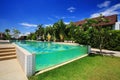 Luxury resort swimming pool Royalty Free Stock Photo