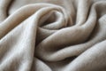 Luxury rolled cashmere scarf of thin wool as background