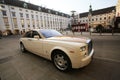 Luxury Rolls Royce car parked in Hofburg Palace in Vienna