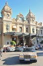 Luxury rolls royce outside the Monte Carlo Casino in Monaco