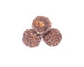 Luxury round chocolate pralines