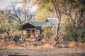 Luxury Safari Tent in a Camp in the Okavango Delta, Botswana, Africa Royalty Free Stock Photo