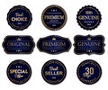 Luxury seal labels and premium quality product Royalty Free Stock Photo