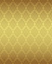 Luxury seamless golden floral wallpaper Royalty Free Stock Photo