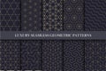 Luxury seamless ornamental patterns - geometric rich design.