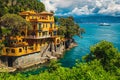 Luxury seaside villa with amazing view, Portofino resort, Liguria, Italy