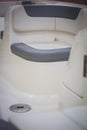 Luxury seat in a speed boat Royalty Free Stock Photo