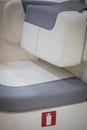 Luxury seat in a speed boat Royalty Free Stock Photo