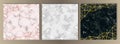 Luxury Marble and Glitter Set Royalty Free Stock Photo