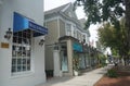 Luxury shops in Southampton Village, Long Island Royalty Free Stock Photo