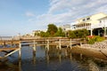 Luxury shore rental homes on the canal Royalty Free Stock Photo