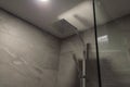 Shower in bathroom toilet hotel at Phuket Thailand