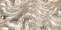 Luxury silver beige grey metal curvy background, 3D illustration seamless pattern