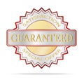 Luxury Silver and gold guarantee shields label