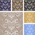 Luxury silvery seamless pattern.