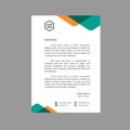 Luxury smooth colour letterhead template design