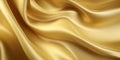 Luxury smooth elegant golden silk fabric texture as background Abstract background Royalty Free Stock Photo