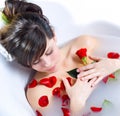 Luxury spa bath Royalty Free Stock Photo