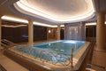 Luxury Spa Swimming Pool, Luxury Hotel Relaxation Concept, Massage Salon, Spa Interior