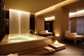 Luxury Spa Swimming Pool, Luxury Hotel Relaxation Concept, Massage Salon, Spa Interior