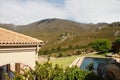 Luxury Spanish style country villa with pool Royalty Free Stock Photo