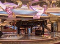 Luxury sparkling interior with Grand piano and floor with rhinestones on cruise liner MSC Meraviglia, 8 October 2018