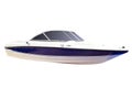 Luxury speed boat isolated Royalty Free Stock Photo