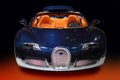 Luxury sport car blue carbon Royalty Free Stock Photo