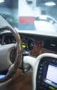Luxury sports car interior Royalty Free Stock Photo