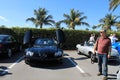 Luxury sports car in parking lot Royalty Free Stock Photo