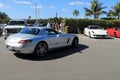 Luxury sports car in parking lot Royalty Free Stock Photo