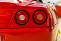 Luxury sports car rear detail