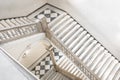 Luxury staircase made of marble in an antique Italian palace Royalty Free Stock Photo