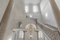 Luxury staircase made of marble in an antique Italian palace Royalty Free Stock Photo