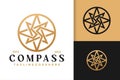 Luxury Star Compass Logo Design, brand identity logos vector, modern logo, Logo Designs Vector Illustration Template Royalty Free Stock Photo