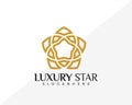 Luxury Star Fashion Logo Design. Creative Idea logos designs Vector illustration template