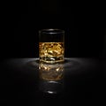 Luxury still life of whisky glass Royalty Free Stock Photo